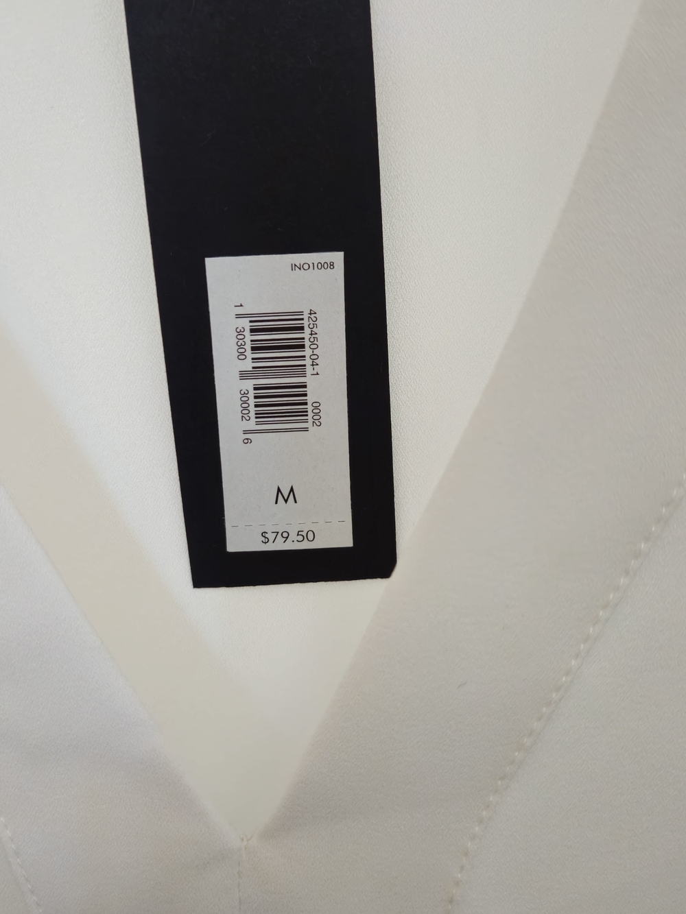 Banana Republic Off-White V-Neck Long Sleeve Blouse - Picture 3 of 5
